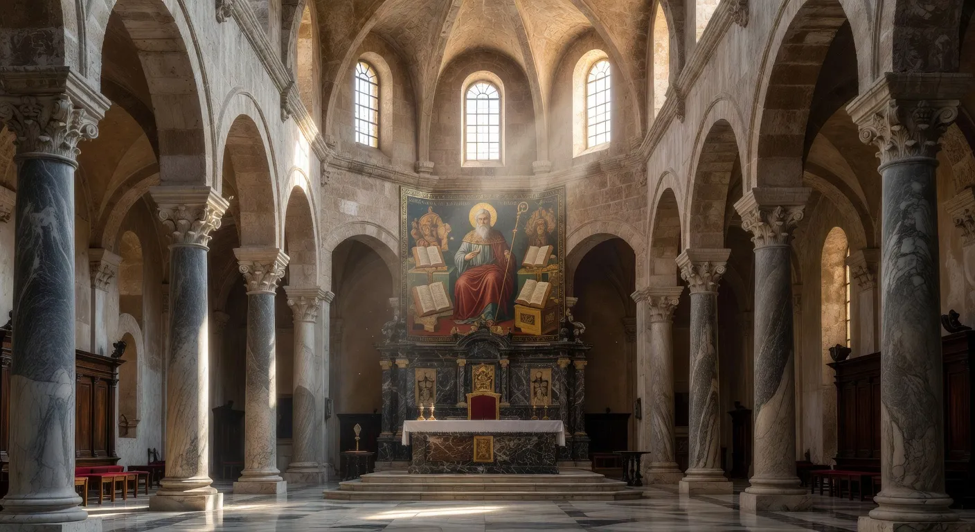 Ruines d'Hippone en Algerie, cite episcopale de saint Augustin