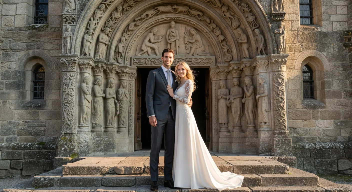 Jeu de lumiere a travers un vitrail dans une eglise romane de Correze