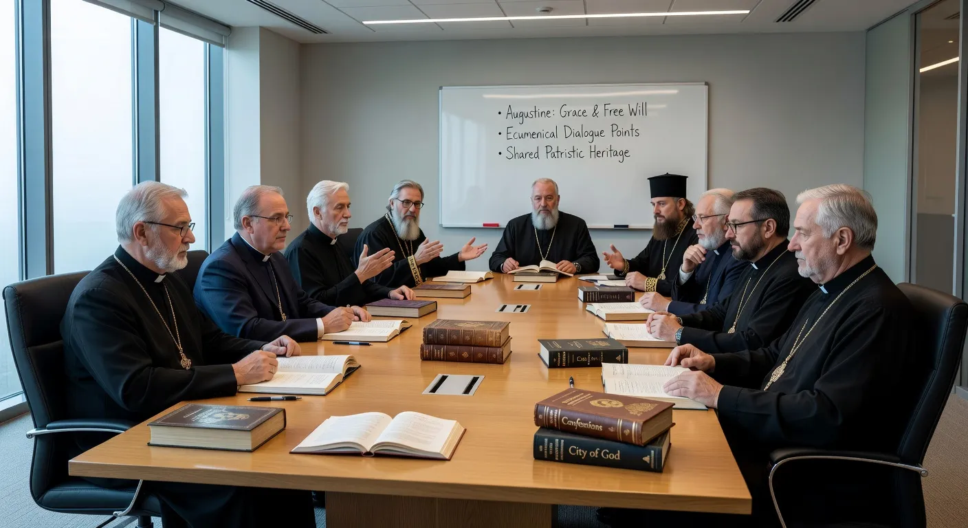 Mosaique byzantine representant les Peres de l'Eglise orientale