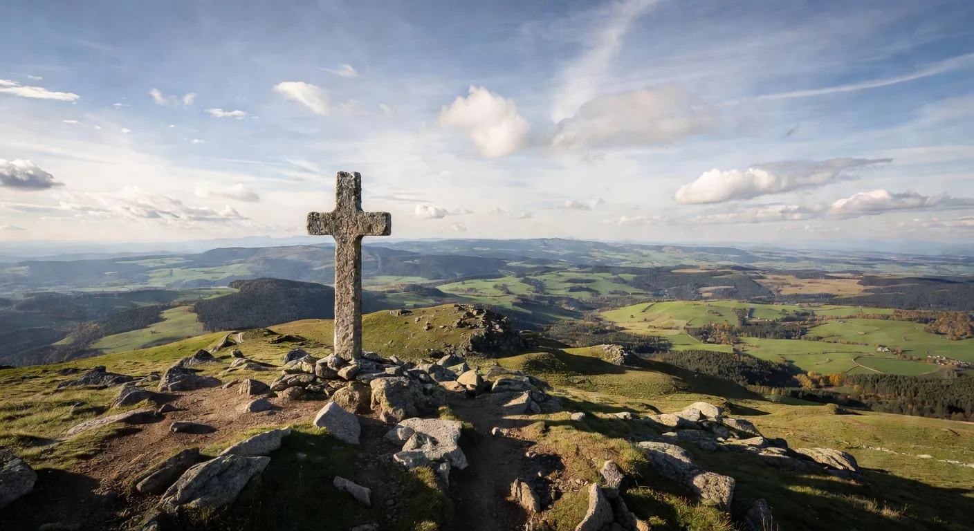 Sentier de randonnee traversant une hetraie dans le massif des Monedieres