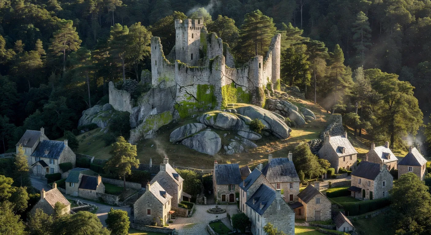 Ruines du chateau de Saint-Augustin