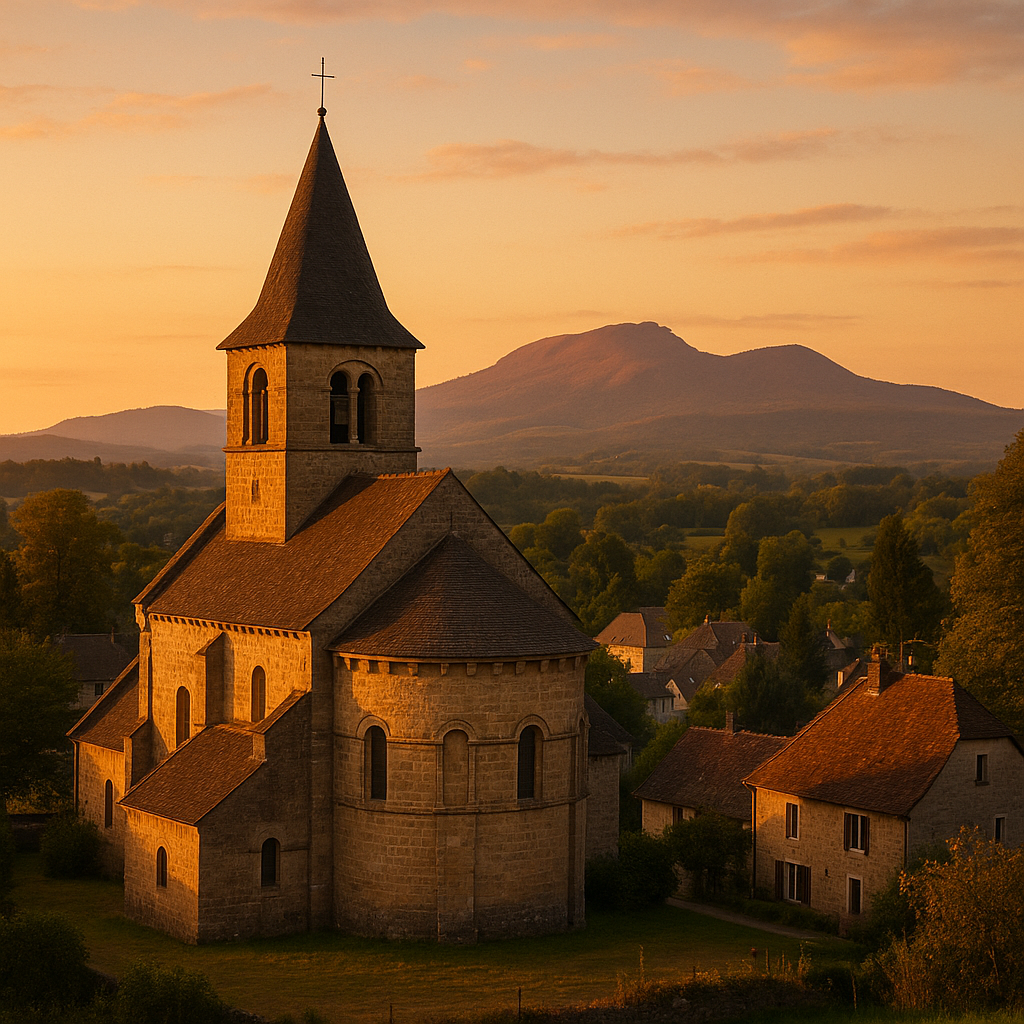 Église rurale du Limousin dédiée à saint Augustin